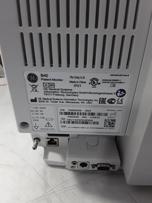 GE Healthcare B40 Patient Monitor