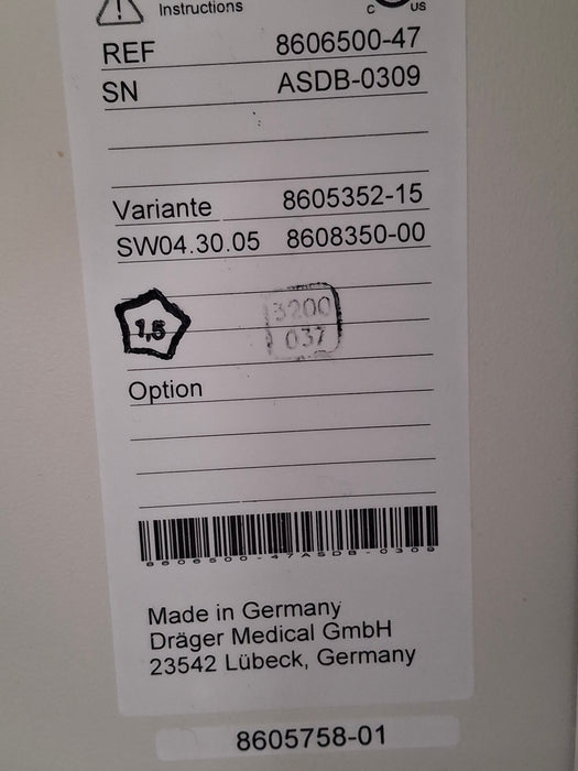 Draeger Medical Apollo Anesthesia System