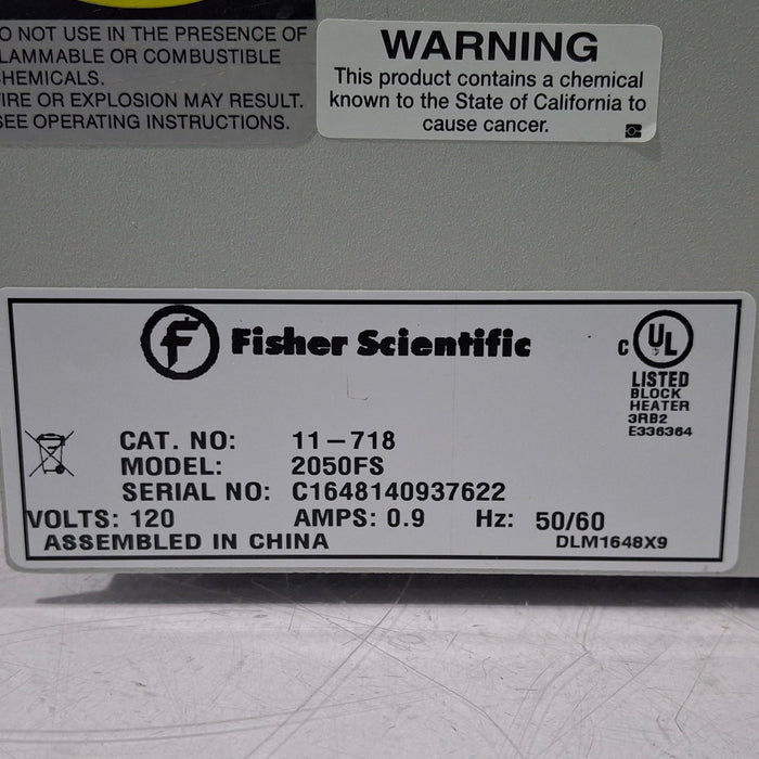 Fisher Scientific 2050FS Temp Dry Bath