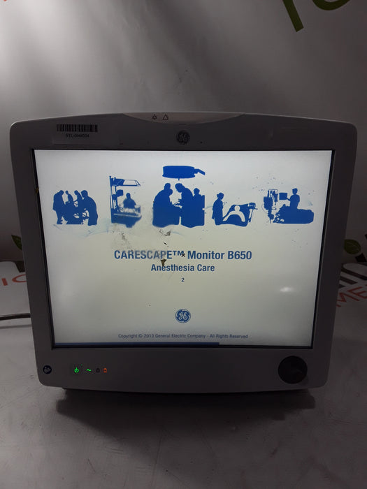 GE Healthcare Carescape B650 Anesthesia Care Patient Monitor