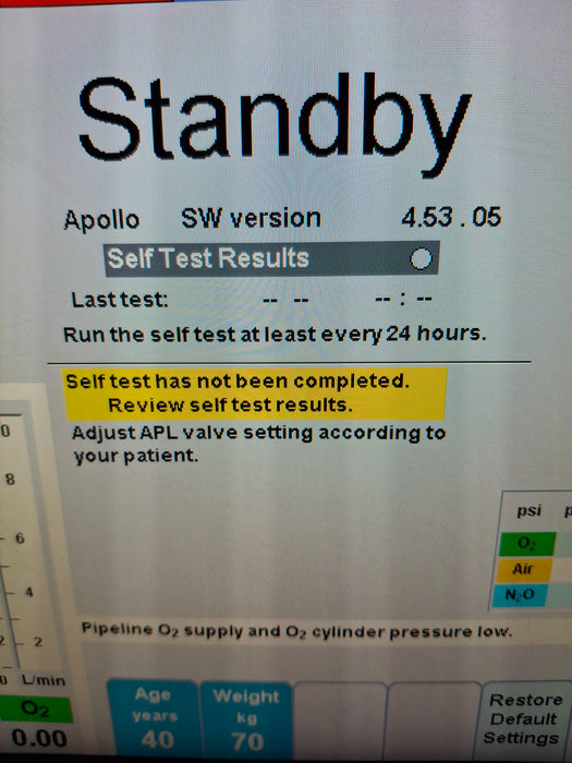 Draeger Medical Apollo Anesthesia System