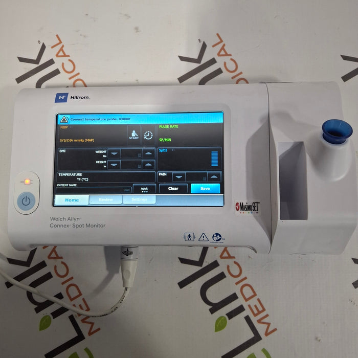 Welch Allyn Connex 73MT Spot Bluetooth - Masimo SpO2, SureTemp Monitor