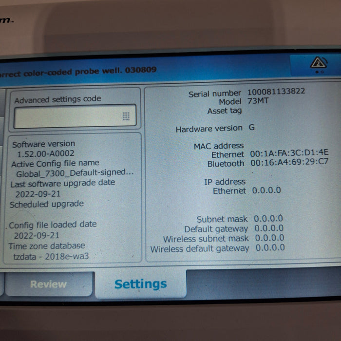 Welch Allyn Connex 73MT Spot Bluetooth - Masimo SpO2, SureTemp Monitor