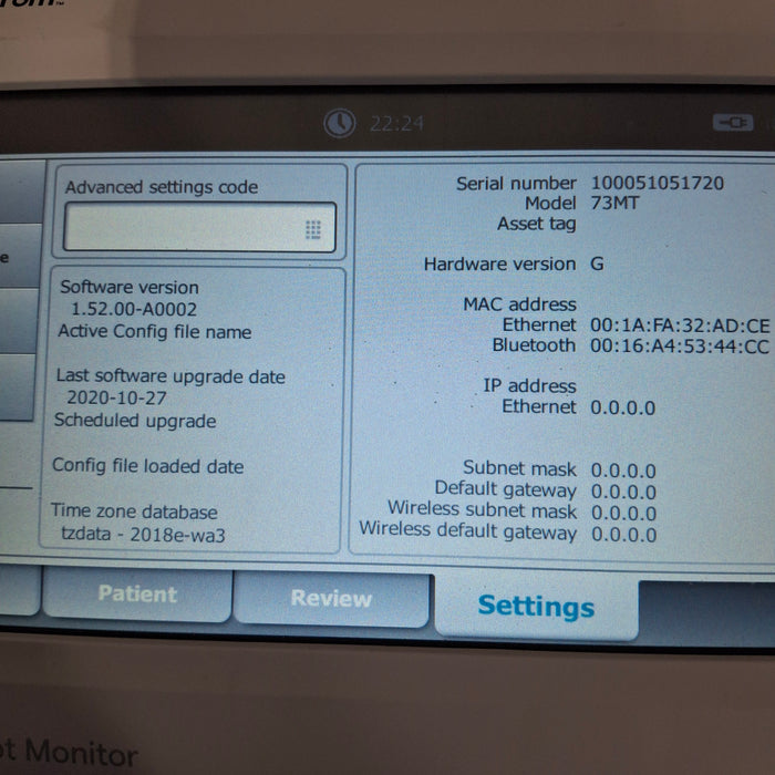 Welch Allyn Connex 73MT Spot Bluetooth - Masimo SpO2, SureTemp Monitor