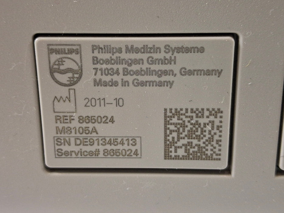 Philips Intellivue MP5 - ECG, OxiMax SpO2, NIBP Patient Monitor