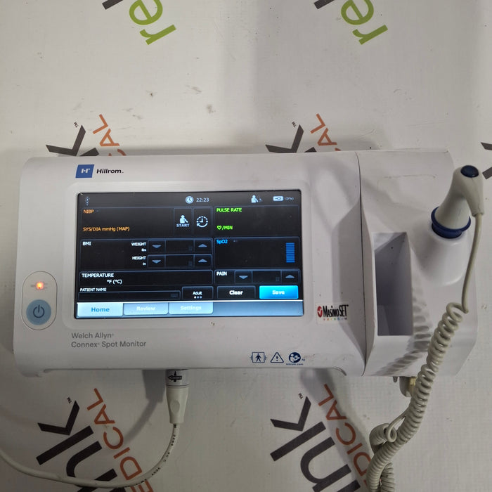 Welch Allyn Connex 73MT Spot Bluetooth - Masimo SpO2, SureTemp Monitor
