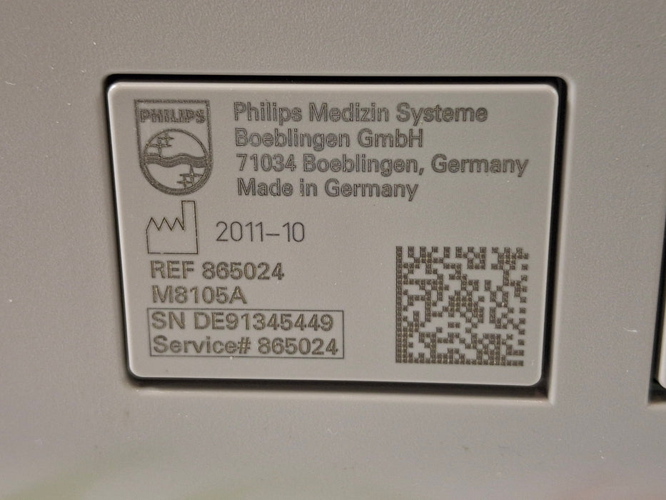 Philips Intellivue MP5 - ECG, OxiMax SpO2, NIBP Patient Monitor