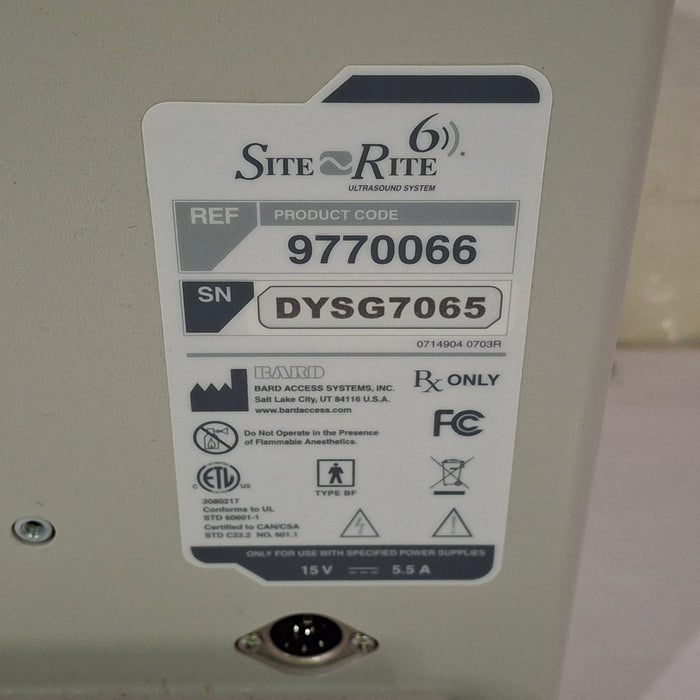 Bard Medical Site Rite 6 Ultrasound