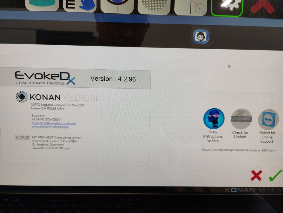 Konan Medical USA, Inc. EvokeDx Electroretinograph