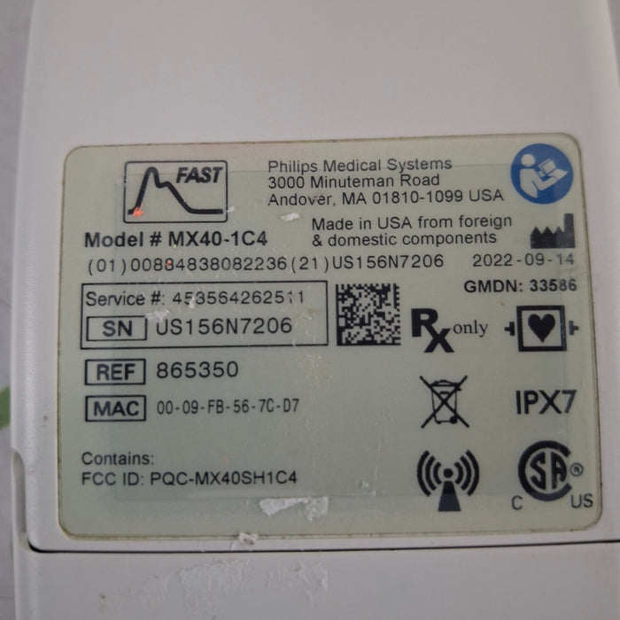 Philips MX40 1.4 ECG/SPO2 865350 Telemetry Transmitter