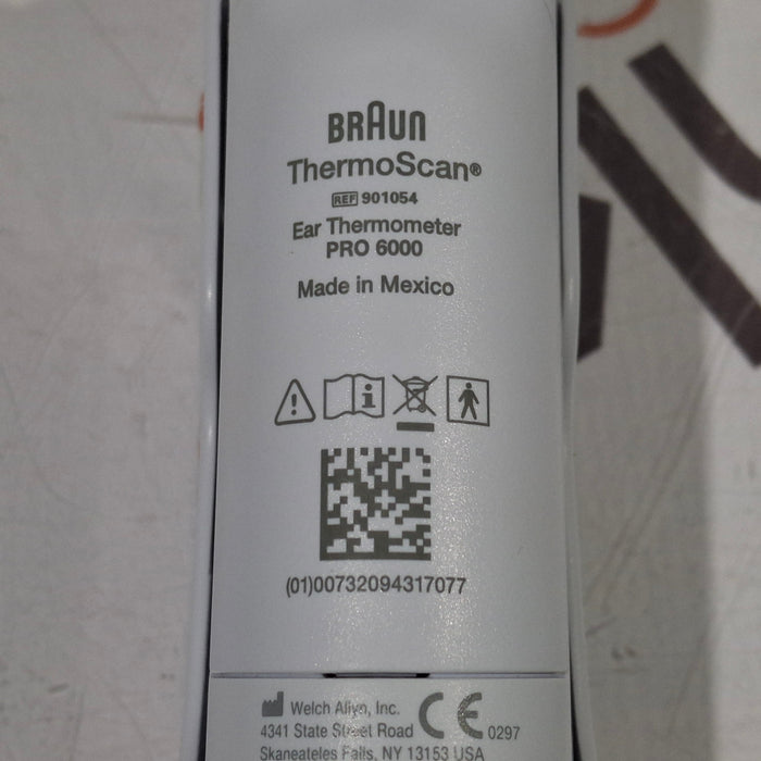 Welch Allyn Braun ThermoScan PRO 6000 Ear Thermometer