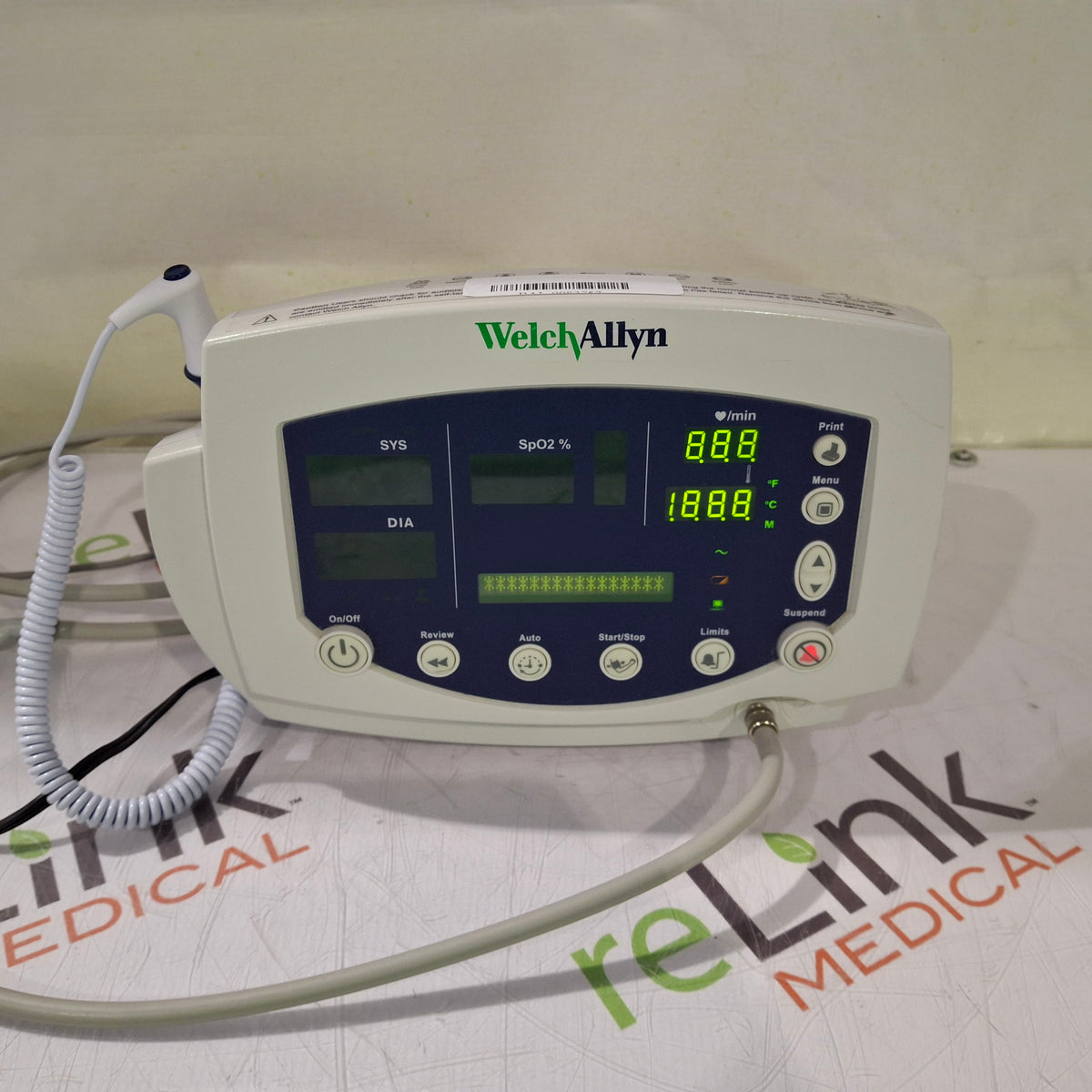 Welch Allyn 300 Series - Nellcor SpO2, Temp, Printer Vital Signs Monit