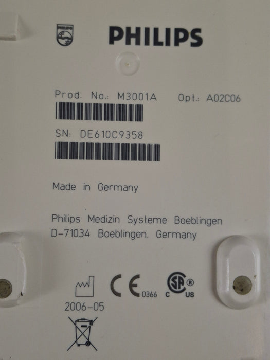 Philips M3001A-A02C06 OxiMax SpO2, NIBP, ECG, Temp, IBP MMS Module