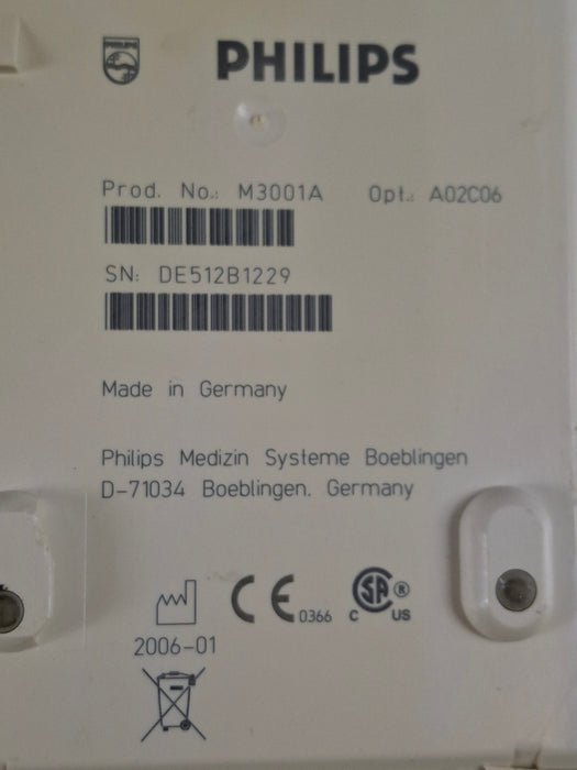 Philips M3001A-A02C06 OxiMax SpO2, NIBP, ECG, Temp, IBP MMS Module