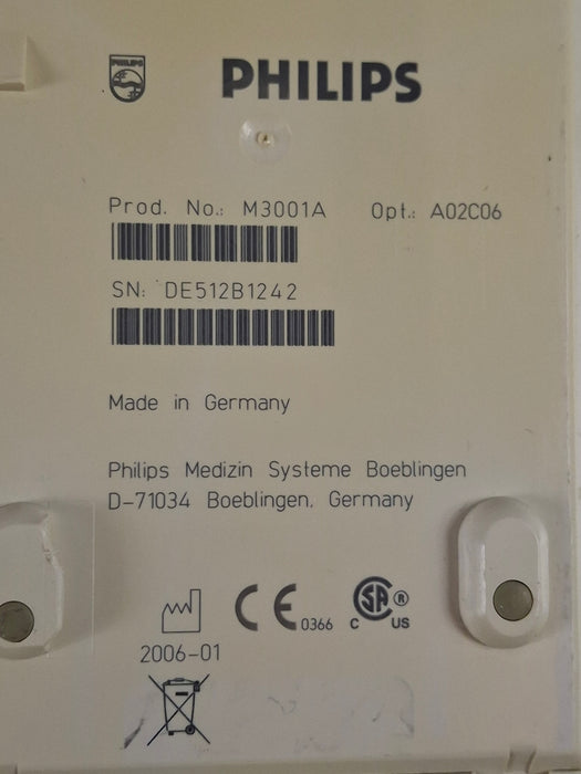 Philips M3001A-A02C06 OxiMax SpO2, NIBP, ECG, Temp, IBP MMS Module