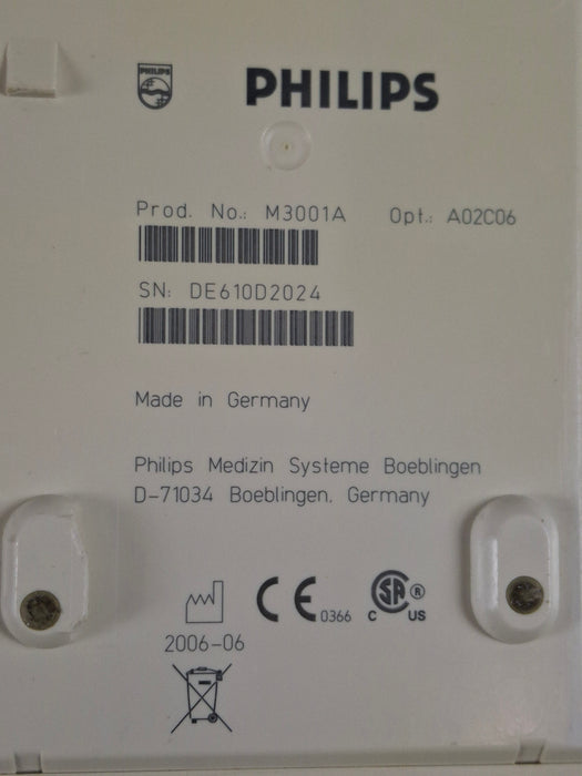 Philips M3001A-A02C06 OxiMax SpO2, NIBP, ECG, Temp, IBP MMS Module