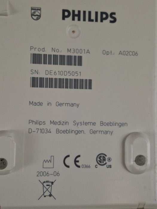 Philips M3001A-A02C06 OxiMax SpO2, NIBP, ECG, Temp, IBP MMS Module