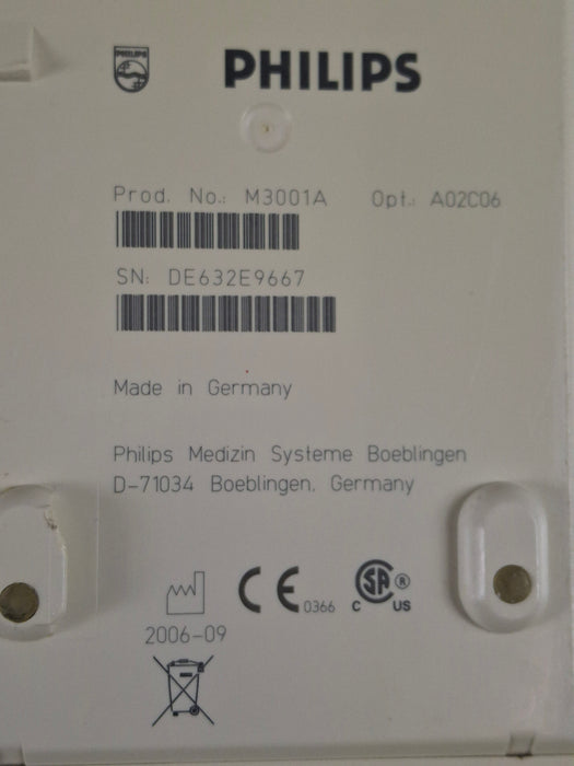 Philips M3001A-A02C06 OxiMax SpO2, NIBP, ECG, Temp, IBP MMS Module