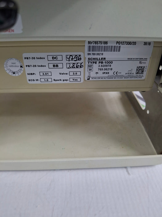 Schiller America PB-1000 Patient Monitor