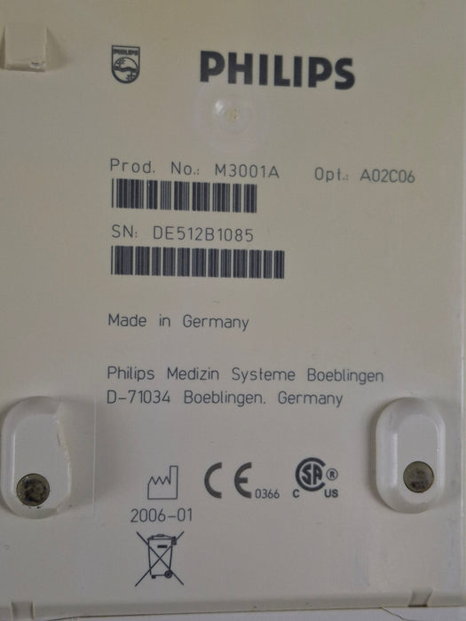 Philips M3001A-A02C06 OxiMax SpO2, NIBP, ECG, Temp, IBP MMS Module
