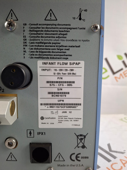 CareFusion Infant Flow SIPAP Ventilation System