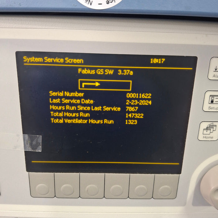 Draeger Medical Fabius GS Anesthesia Machine