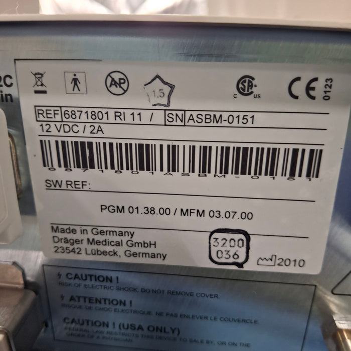 Draeger Medical Fabius GS Anesthesia Machine