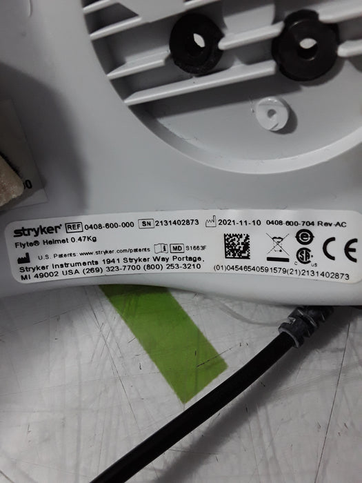 Stryker 0408-600 Flyte Helmet 0.47Kg & 0408-800-300 Power Cord