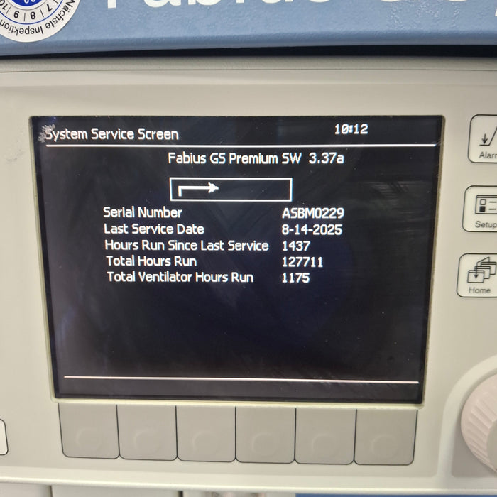 Draeger Medical Fabius GS Premium Anesthesia Machine