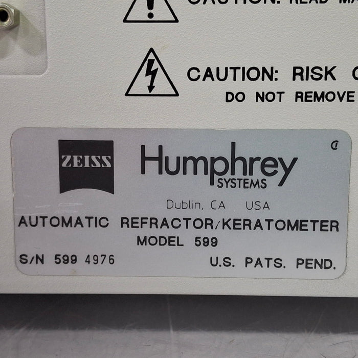 Carl Zeiss Humphrey 599 Automatic Refractor