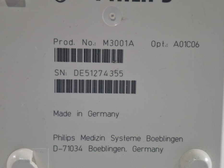 Philips M3001A-A01C06 Fast SpO2, NIBP, ECG, Temp, IBP MMS Module