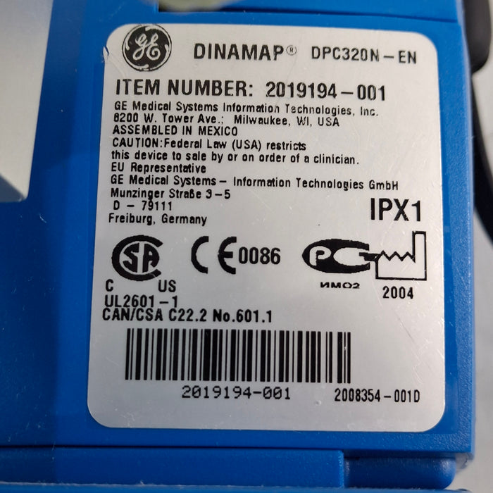 GE Healthcare Dinamap ProCare 300 Vital Signs Monitor