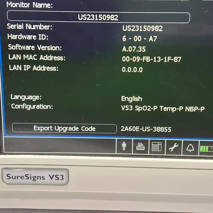 Philips Suresigns VS3 Vital Signs Monitor