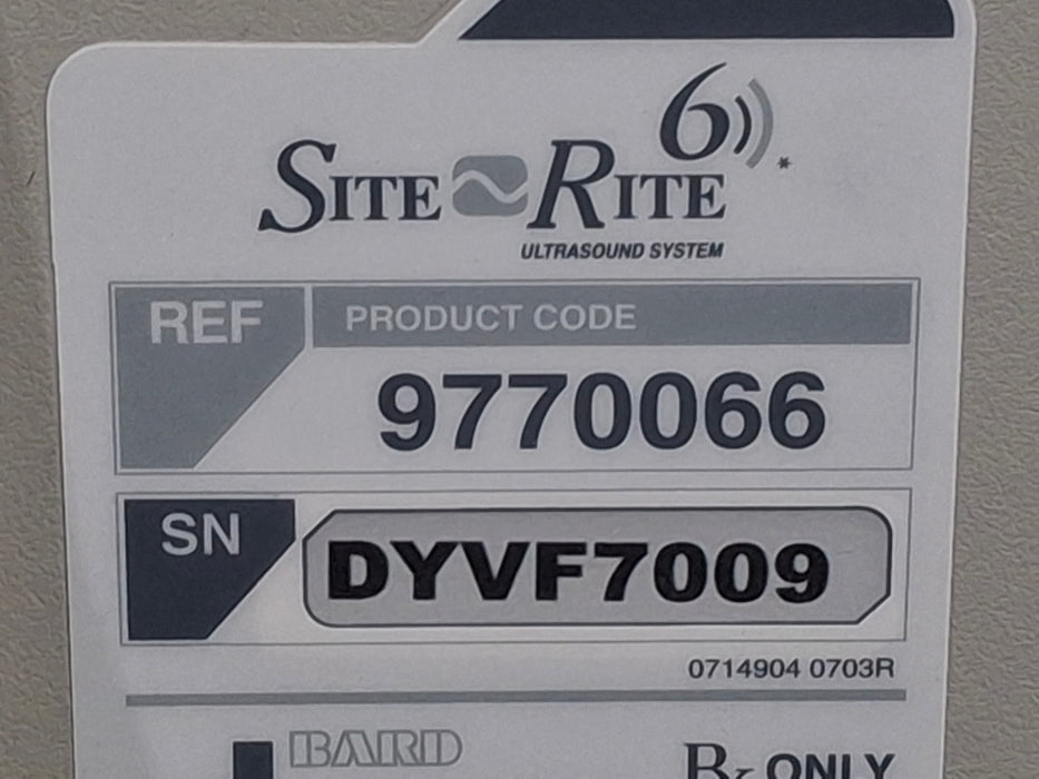 Bard Medical Site Rite 6 Ultrasound