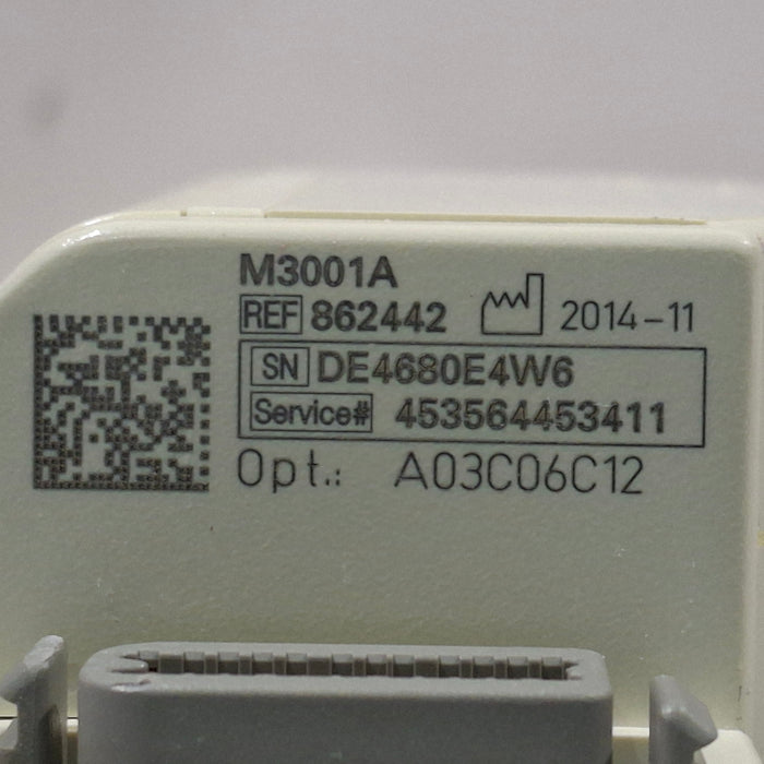 Philips M3001A-A03C06C12 Masimo SpO2, NIBP, 12 lead ECG, Temp, IBP MMS Module