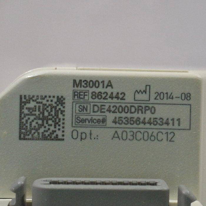 Philips M3001A-A03C06C12 Masimo SpO2, NIBP, 12 lead ECG, Temp, IBP MMS Module