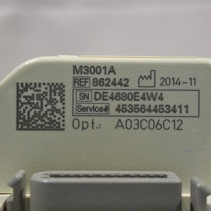 Philips M3001A-A03C06C12 Masimo SpO2, NIBP, 12 lead ECG, Temp, IBP MMS Module