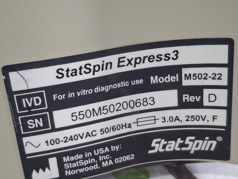 IRIS Medical StatSpin Express 3 Centrifuge