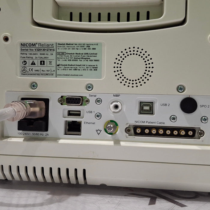 Cheetah Medical, Inc. NICOM Reliant Hemodynamic Patient Monitor