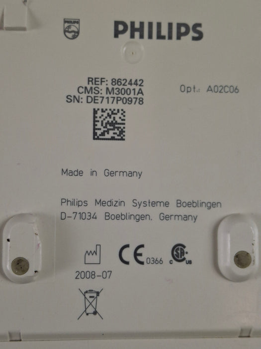 Philips M3001A-A02C06 OxiMax SpO2, NIBP, ECG, Temp, IBP MMS Module