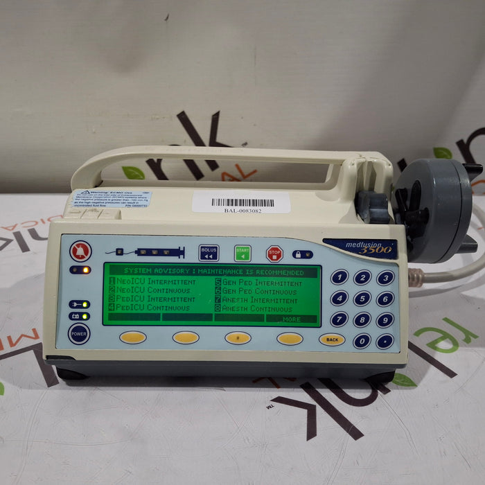 Smiths Medical Medfusion 3500 Version 5 Syringe Infusion Pump