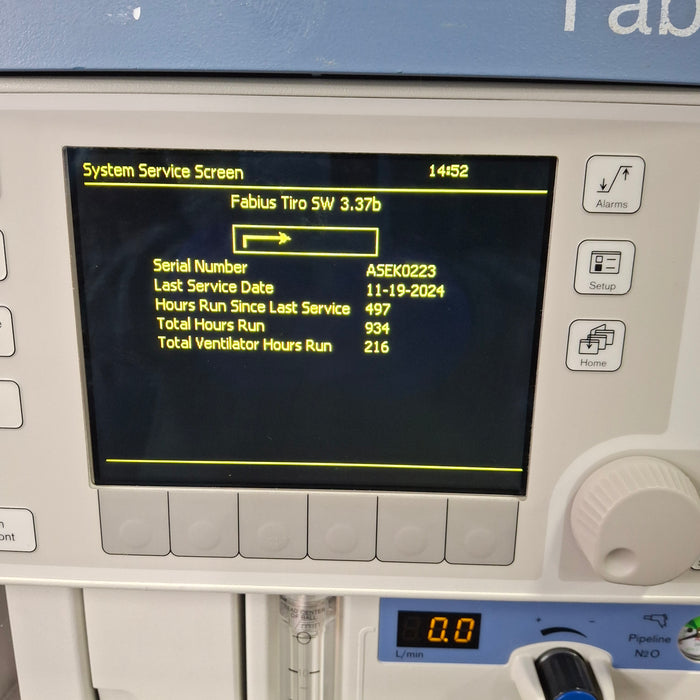 Draeger Medical Fabius Tiro Anesthesia Machine