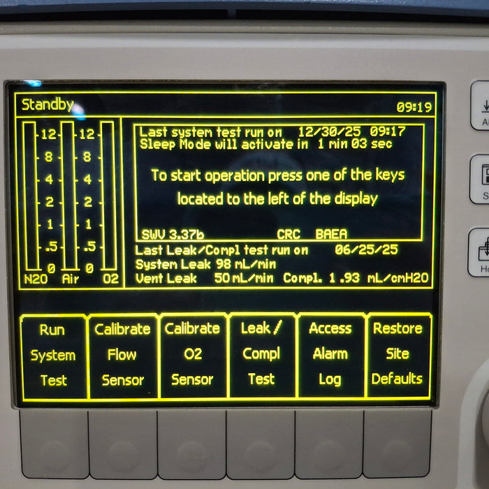 Draeger Medical Fabius Tiro Anesthesia Machine