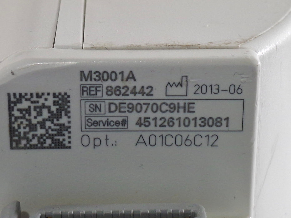 Philips M3001A-A01C06C12 Fast SpO2, NIBP, 12 lead ECG, Temp, IBP MMS Module