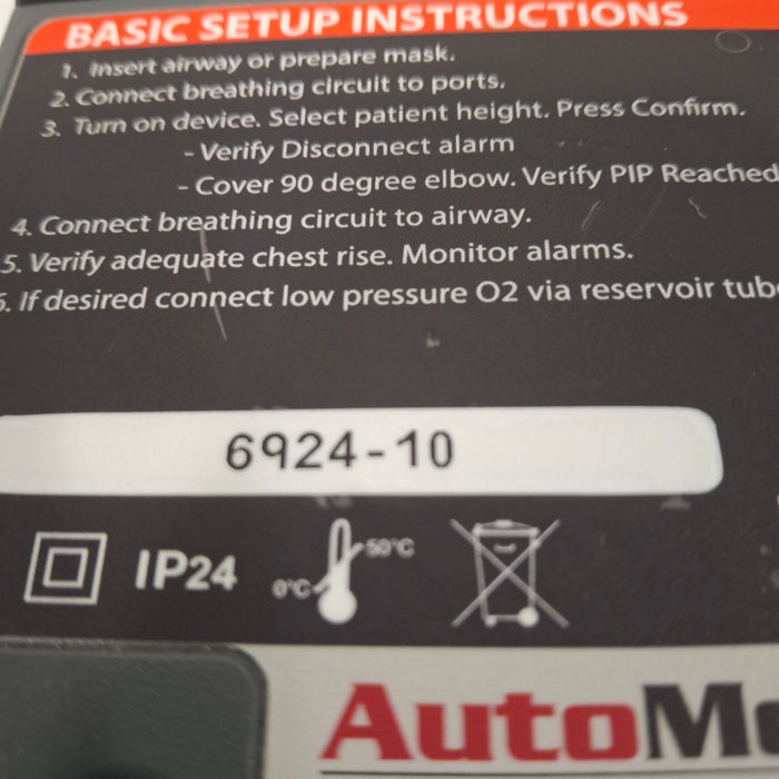 Automedx SAVe II Simplified Automated Ventilator