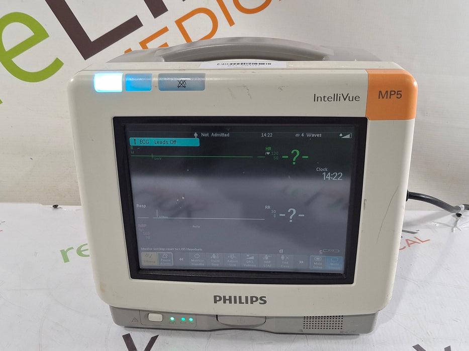 Philips Intellivue MP5 - ECG, Fast SpO2, NIBP, Press, Temp Patient Monitor
