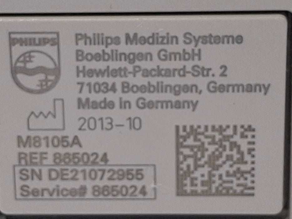 Philips Intellivue MP5 - ECG, Fast SpO2, NIBP, Press, Temp Patient Monitor