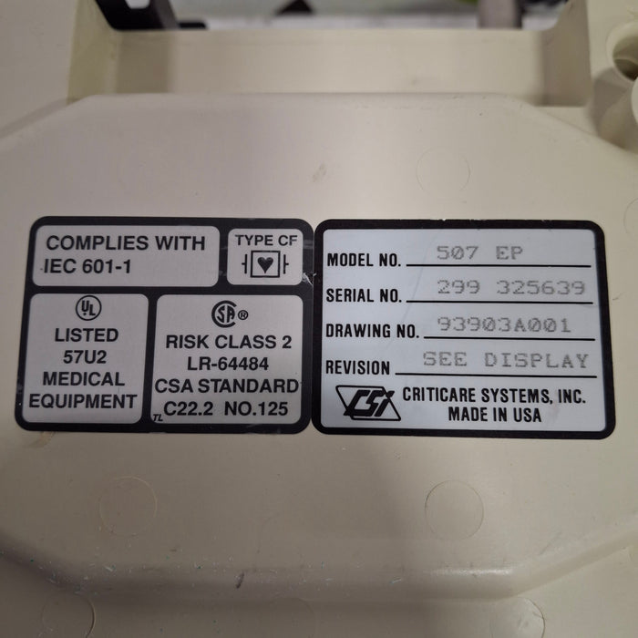 Criticare Model 507 Vital Signs Monitor