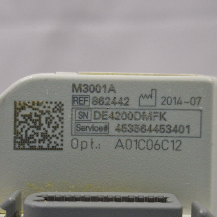 Philips M3001A-A01C06C12 Fast SpO2, NIBP, 12 lead ECG, Temp, IBP MMS Module