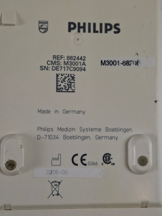 Philips M3001A-A04C06 OxiMax SpO2, NIBP, ECG, Temp, IBP MMS Module